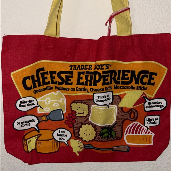 Trader Joe'S Handbags - Trader Joe's Cheese Canvas Tote Bag